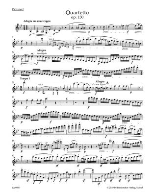 String Quartet In B-flat Major, Opus 130 - Beethoven/Del Mar - String Quartet - Parts Set