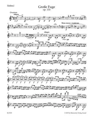 Grosse Fuge for String Quartet op. 133 - Beethoven/Del Mar - String Quartet - Parts Set