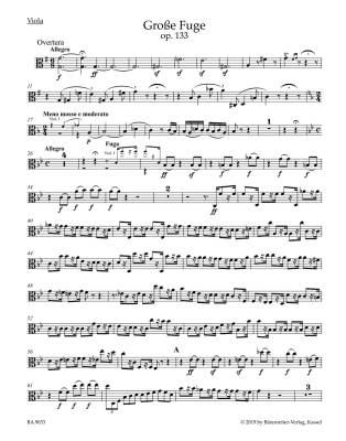 Grosse Fuge for String Quartet op. 133 - Beethoven/Del Mar - String Quartet - Parts Set