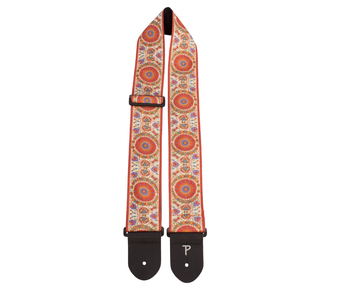 2.5\'\' Medallion Design Jacquard Strap - Peach