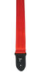 Perris Leathers Ltd - 2 Seatbelt Guitar Strap with Leather Ends - Red