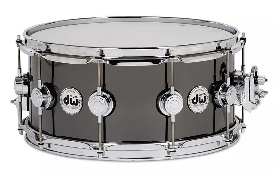 Black Nickel Over Brass Snare - 6.5x14