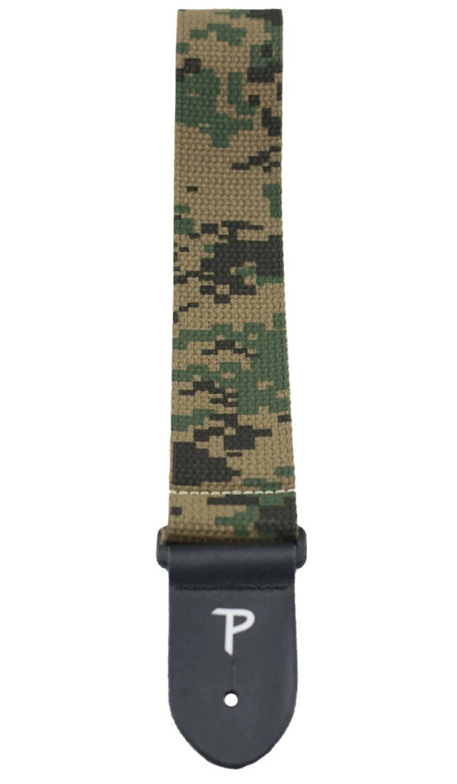 2\'\' Deluxe Cotton Guitar Strap - Digital Camo