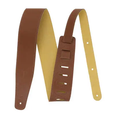 Perris Leathers Ltd - 2.5 Smooth Leather Guitar Strap - Brown