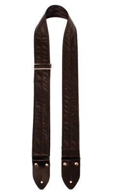 Perris Leathers Ltd - 2 Easy Slide Leather Guitar Strap with Seatbelt Backing - Black