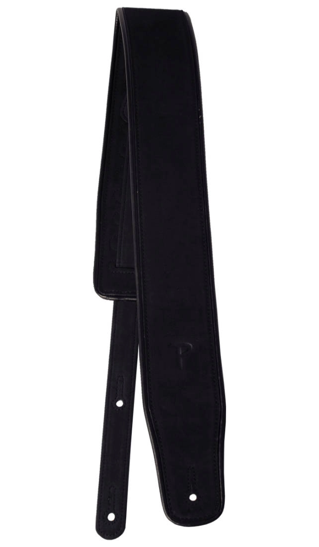 3\'\' Piped Guitar Strap - Black