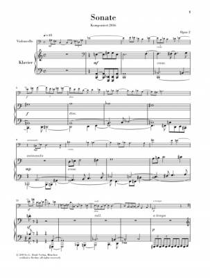 Sonata Op. 2 - Kissin/Isserlis - Cello/Piano - Sheet Music