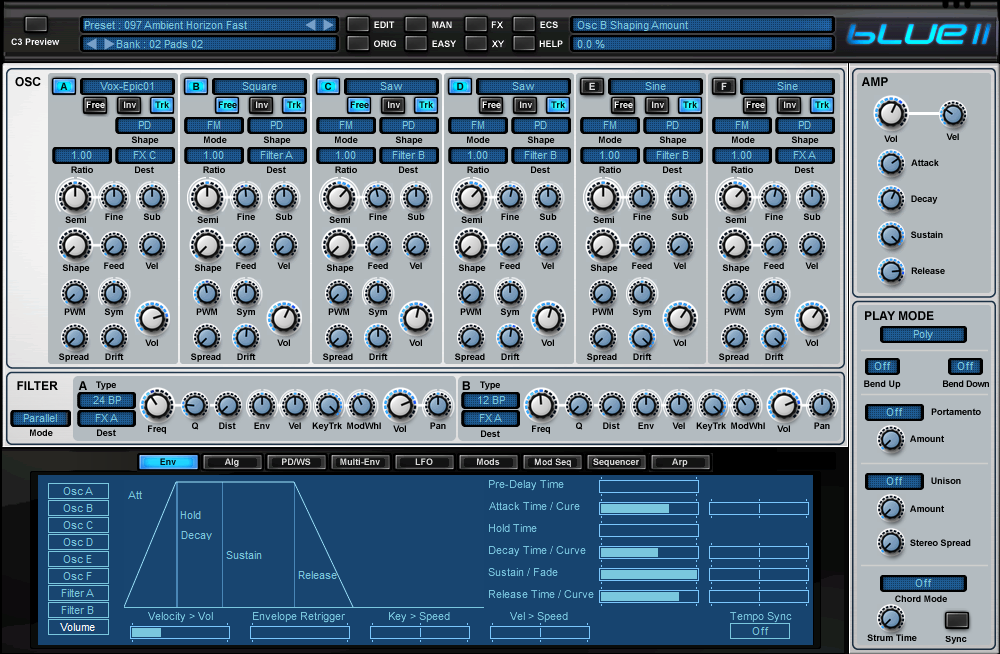 BLUE-II Virtual Synthesizer - Download