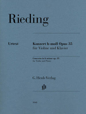G. Henle Verlag - Concerto in B Minor, Op.35 - Rieding/Oppermann - Violin/Piano