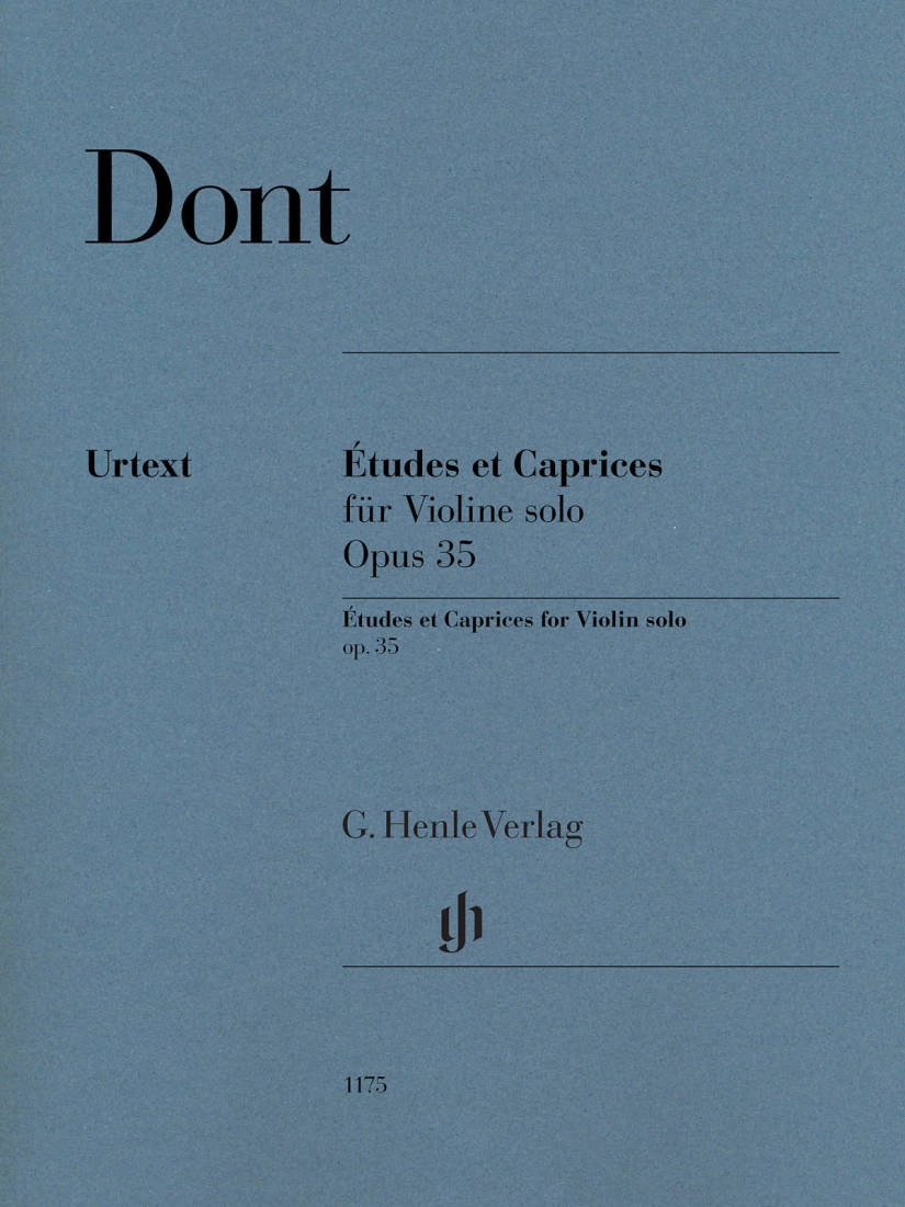 Etudes et Caprices for Violin solo op. 35 - Dont/Rahmer - Book