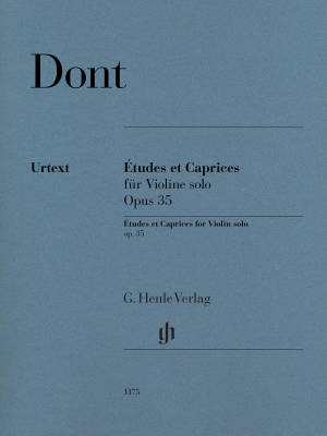 G. Henle Verlag - Etudes et Caprices for Violin solo op. 35 - Dont/Rahmer - Book