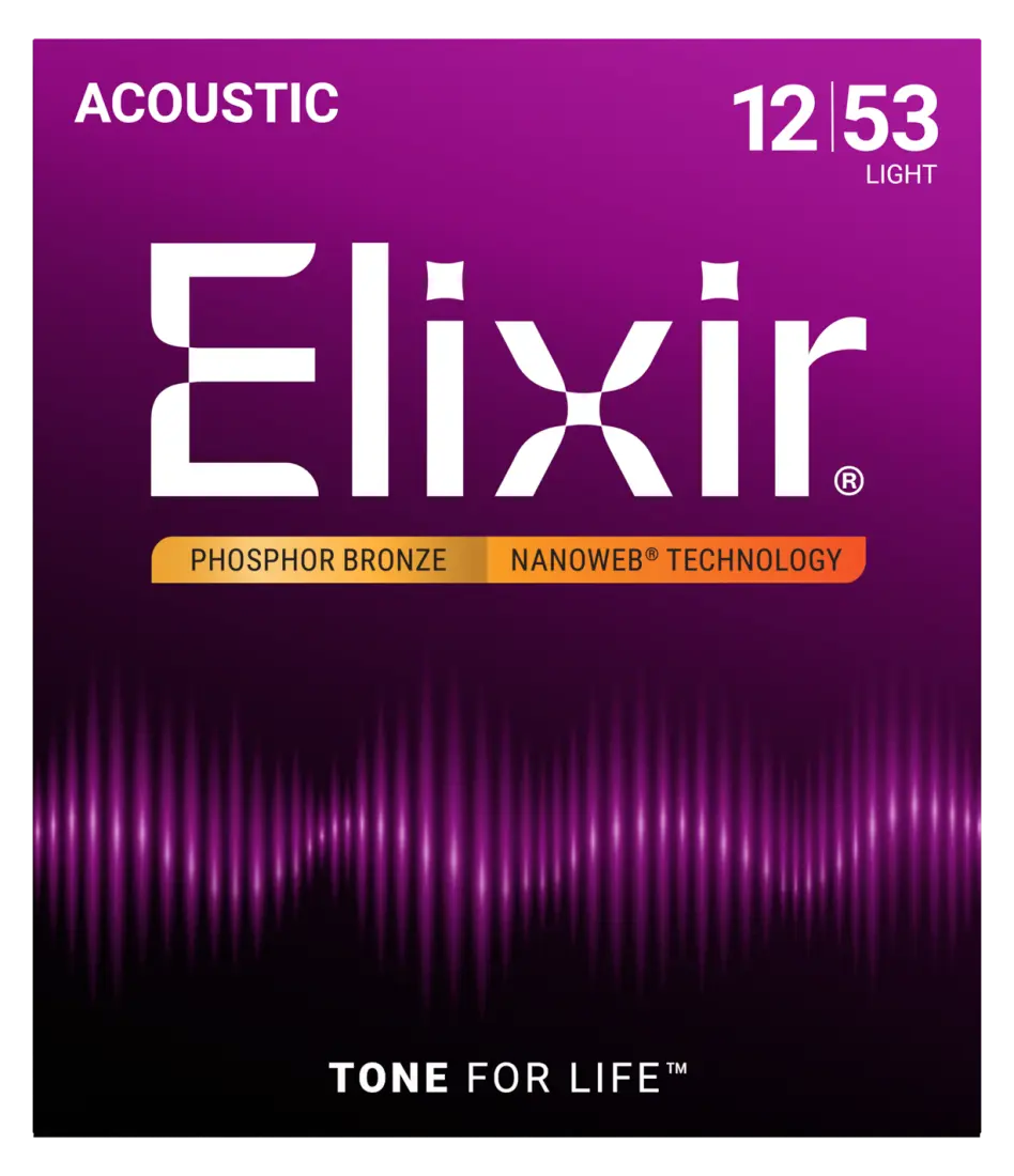 NANOWEB Phosphor Bronze 12-53 Light Acoustic Strings