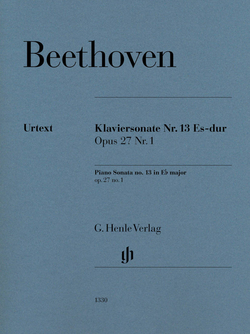 Piano Sonata no. 13 E flat major op. 27 no. 1 - Beethoven/Gertsch/Perahia - Book