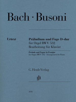G. Henle Verlag - Prelude and Fugue in D major, BWV 532 - Bach/Busoni - Piano - Book