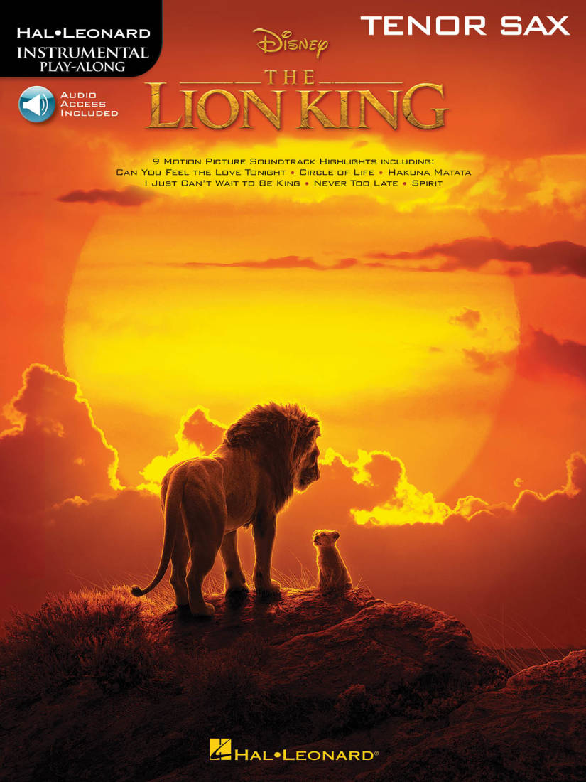The Lion King for Tenor Sax: Instrumental Play-Along - Book/Audio Online
