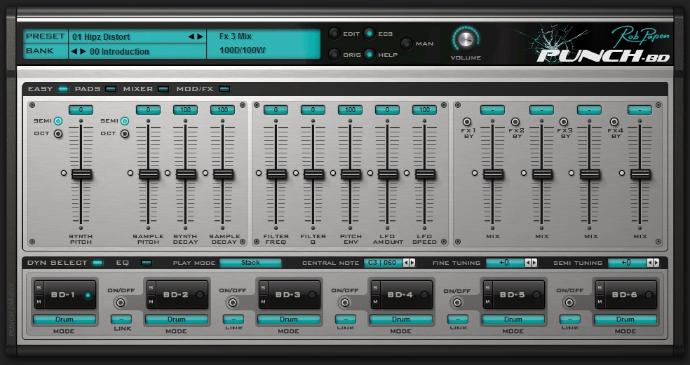 Punch-BD Virtual Bass Drum Machine - Download