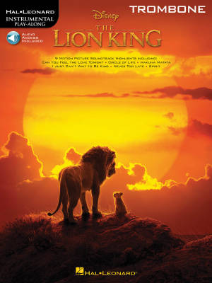 The Lion King for Trombone: Instrumental Play-Along - Book/Audio Online