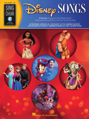 Disney Songs: Sing with the Choir Volume 18 - Book/Audio Online