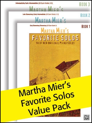 Martha Mier\'s Favorite Solos, Books 1-3 (Value Pack) - Piano - Books