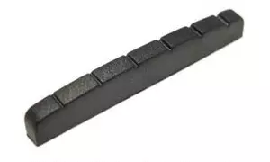 Graph Tech - Black TUSQ XL Slotted Nut - Strat Style Flat