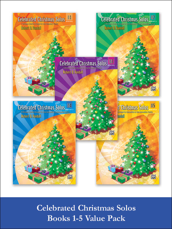 Celebrated Christmas Solos, Books 1-5 (Value Pack) - Vandall - Piano - Books