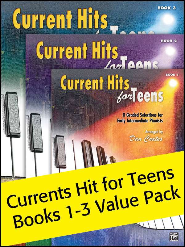 Current Hits for Teens, Books 1-3 (Value Pack) - Coates - Piano - Books