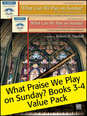 What Can We Play on Sunday? Books 3-4 (Value Pack) - Vandall - Piano Duet (1 Piano, 4 Hands) - Books