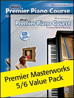 Premier Piano Course, Masterworks, Books 5 & 6 (Value Pack) - Kowalchyk/Lancaster - Piano - Books/CDs