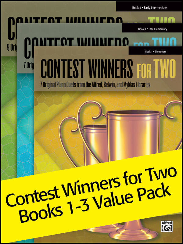 Contest Winners for Two, Books 1-3 (Value Pack) - Piano Duet (1 Piano, 2 Hands) - Books