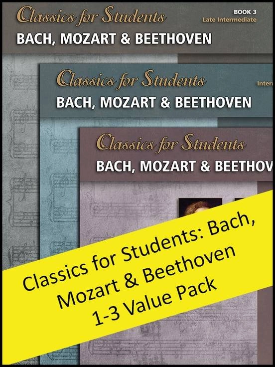 Classics for Students: Bach, Mozart & Beethoven, Books 1-3 (Value Pack) - Magrath - Piano - Books