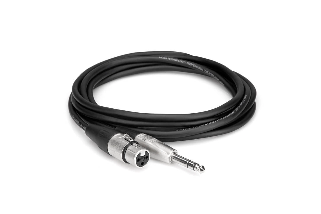 Hosa Pro Balanced Interconnect Cable, REAN XLR3F To 1/4 TRS - 50FT