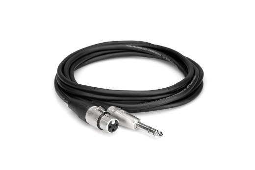 Hosa - Hosa Pro Balanced Interconnect Cable, REAN XLR3F To 1/4 TRS - 50FT