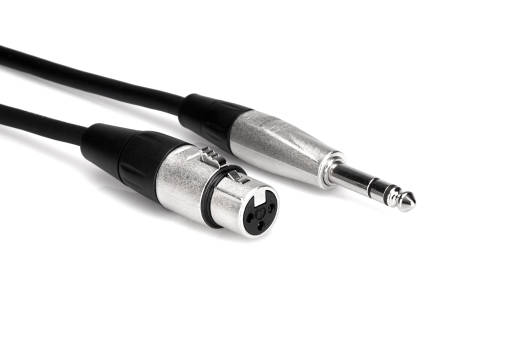 Hosa Pro Balanced Interconnect Cable, REAN XLR3F To 1/4 TRS - 50FT