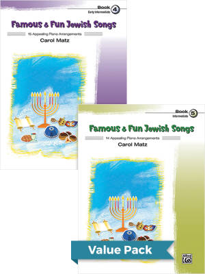 Famous & Fun Jewish Songs, Books 4-5 (Value Pack) - Matz - Piano - Books