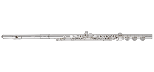 Amadeus Flutes - Flte AF 580 avec plaque de lvre en argent sterling, plateaux ouverts, sol dcal, mi mcanique et patte de si