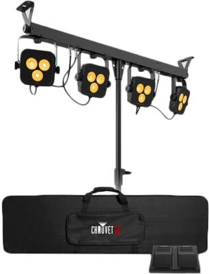 4Bar LT QuadBT Bluetooth Enabled Lighting System with Tripod, Bag and Footswitch