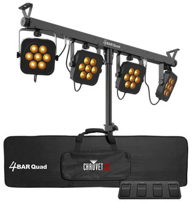 4BAR Quad Lighting System with Tripod, Bag and Footswitch