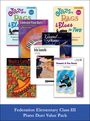 Federation Elementary Class III Piano Duet (Value Pack) - Piano Duet (1 Piano, 4 Hands) - Book