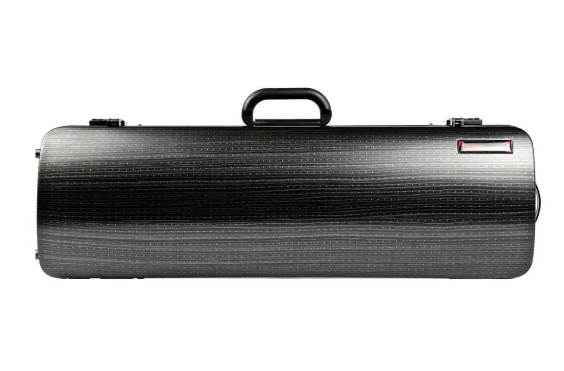 Hightech Oblong Violin Case w/ No Pocket - Black Lazure