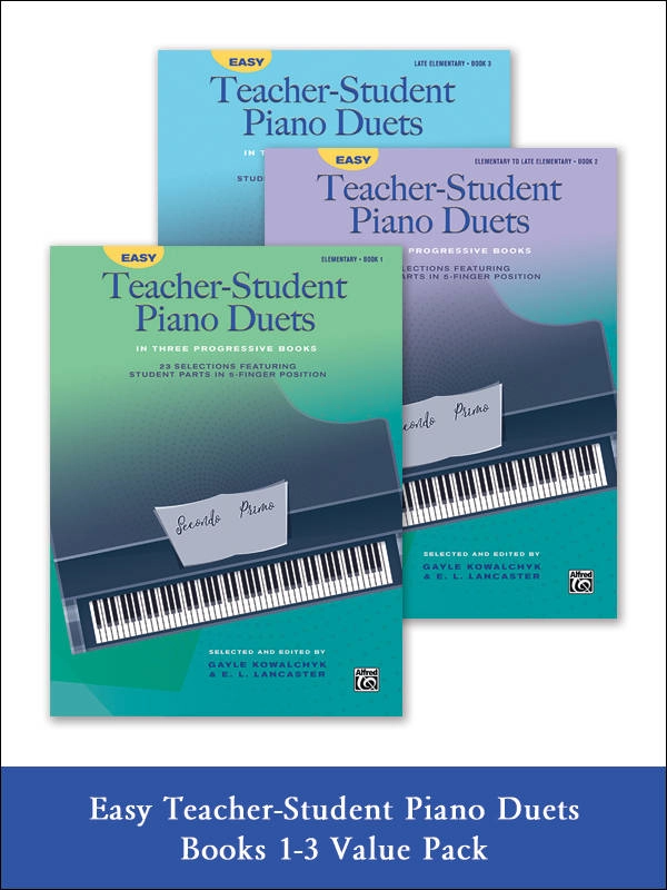 Easy Teacher-Student Piano Duets, Books 1-3 (Value Pack) - Kowalchyk/Lancaster - Piano Duet (1 Piano, 2 Hands) - Books