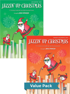 Alfred Publishing - Jazzin Up Christmas, Books 1-2 (Value Pack) - Springer - Piano - Livres