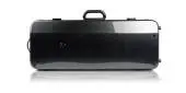 Hightech Double Violin Case - Black Carbon