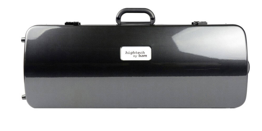 Hightech Double Violin Case - Black Carbon