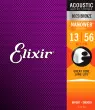Elixir Strings - Cordes pour acoustique NanoWeb 13-56 Medium