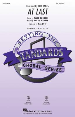 Hal Leonard - At Last - Gordon/Warren/Huff - SATB/Solo