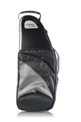 Bam Cases - Hightech Alto Sax Case with Pocket - Black