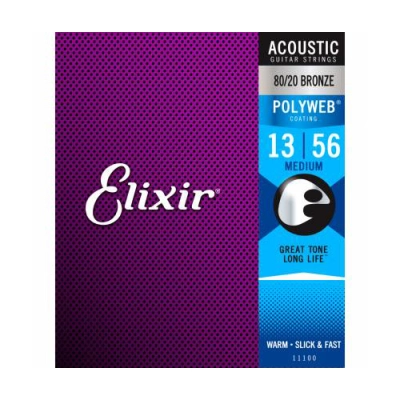 Elixir Strings - POLYWEB 13-56 Medium Acoustic Strings