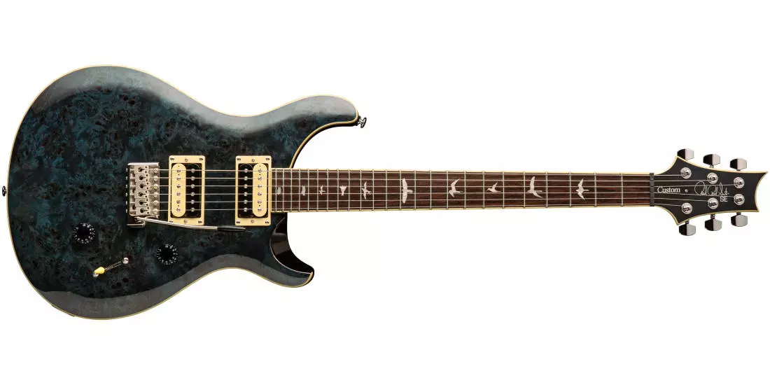 SE Custom 24 Poplar Burl with Gigbag - Whale Blue
