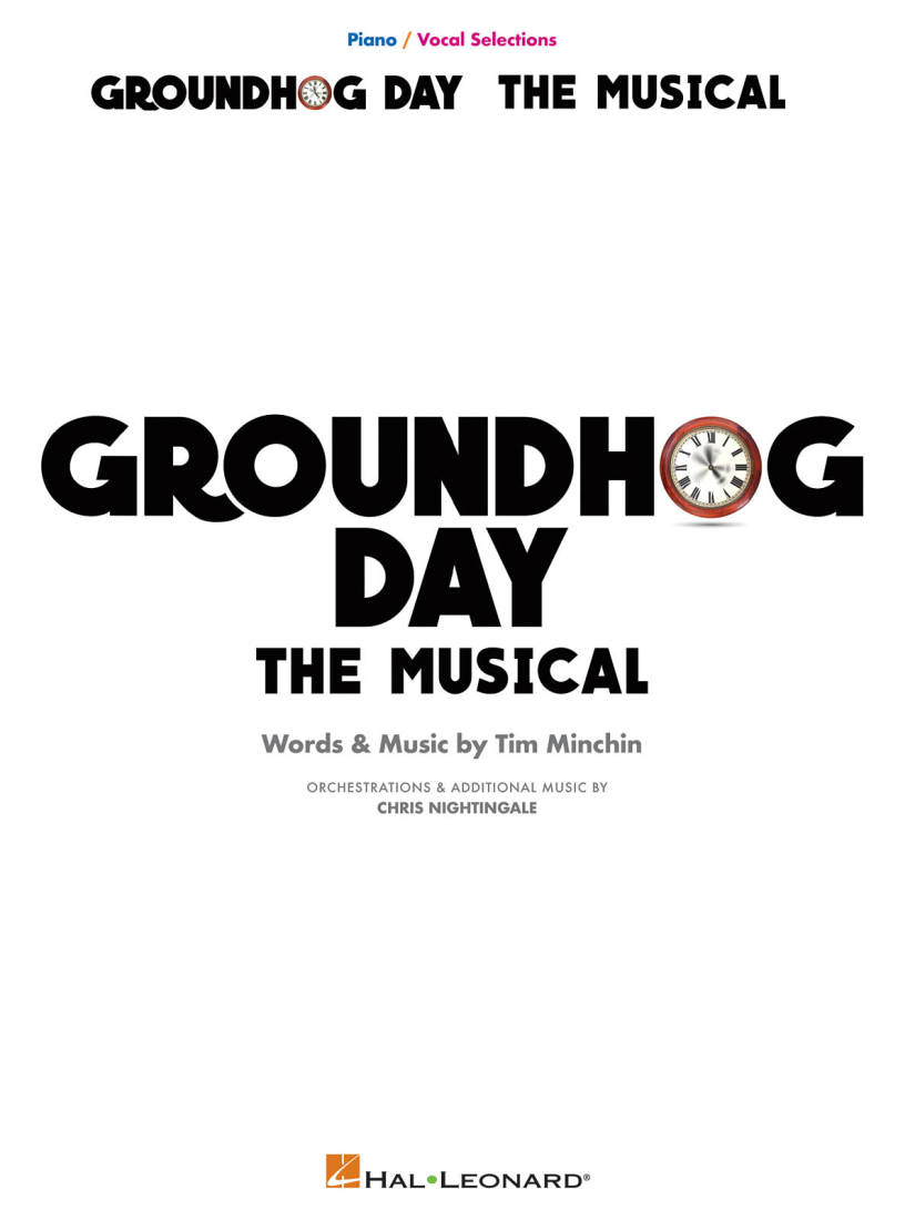 Groundhog Day (The Musical) - Minchin - Vocal/Piano - Book