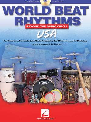 Hal Leonard - World Beat Rhythms, U.S.A. - Martinez/Roscetti - Percussion - Book/CD